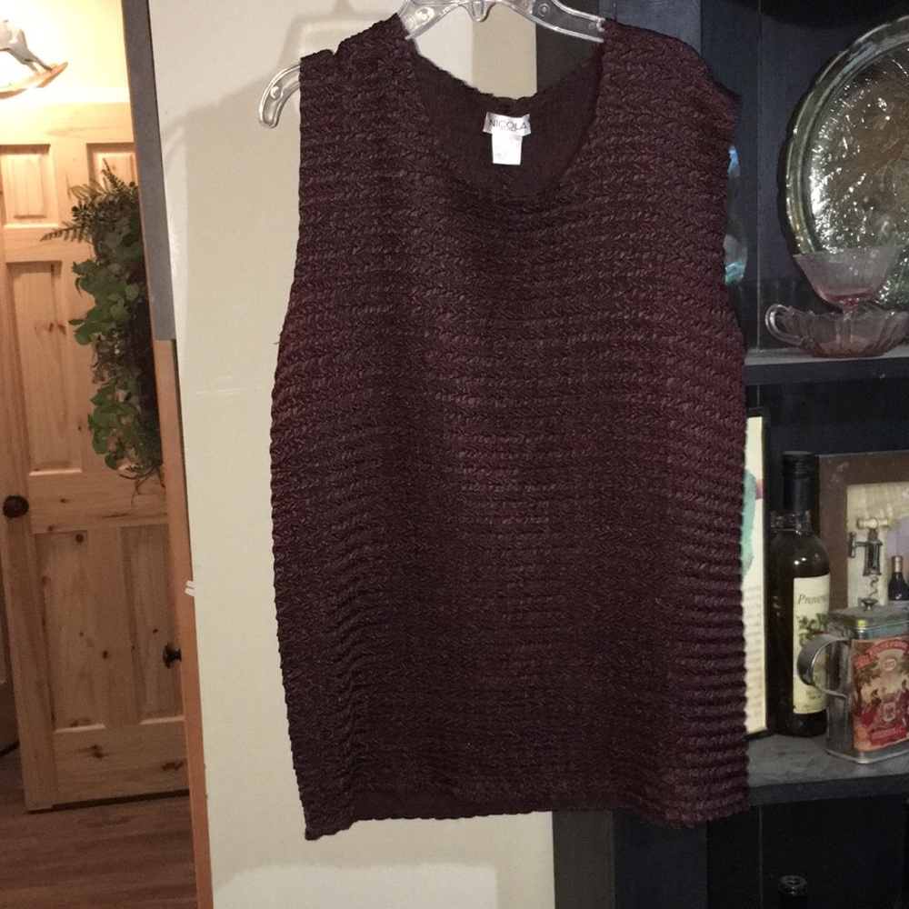 Nicola Brown Blouse SIZE 2X